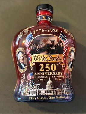America 250th Anniversary Commemorative Bottle NWOT